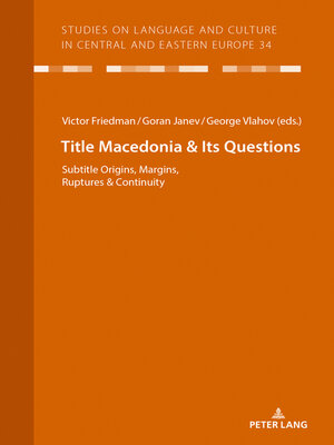 cover image of Macedonia &amp; Its Questions